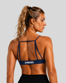 Blue | Vandal Ribbed Bralette | Back