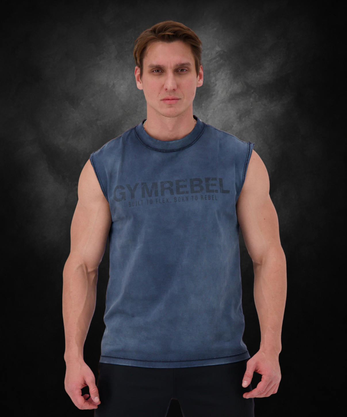 Washed-off Sleeveless T-shirt