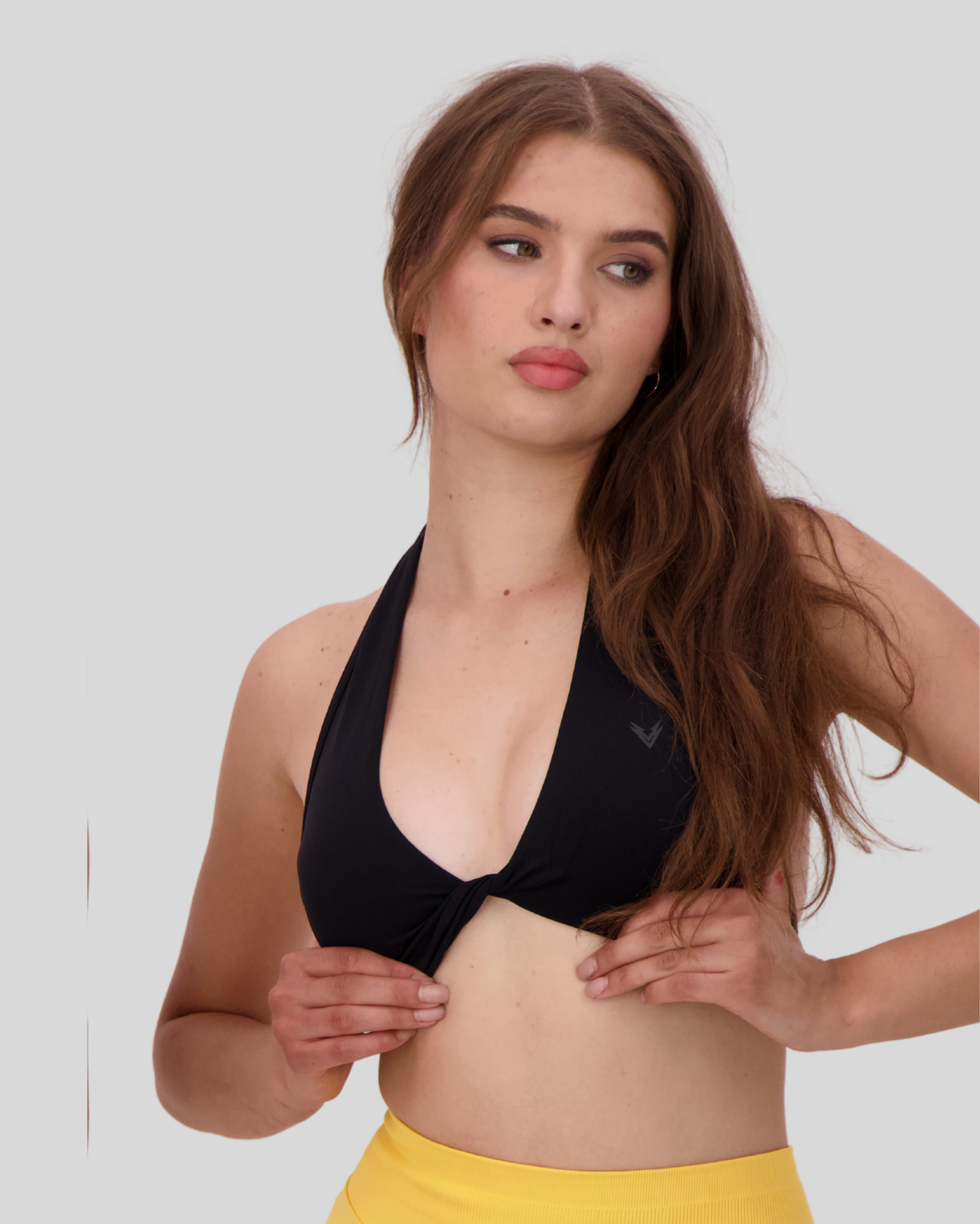 Black | Bow Lifting Bra | Front