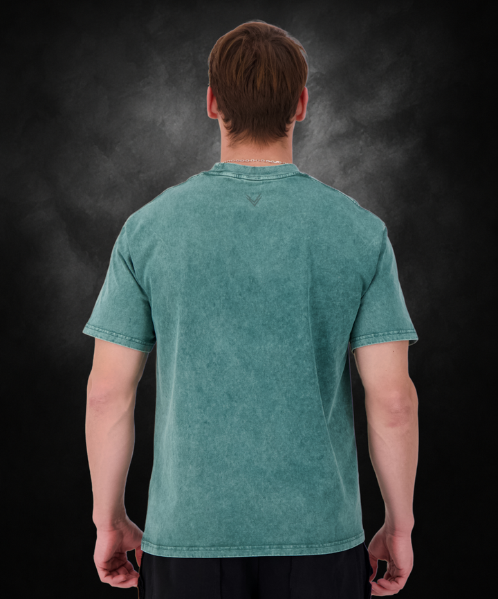 Washed-off Oversized T-shirt LIFTING CLUB (230gsm)