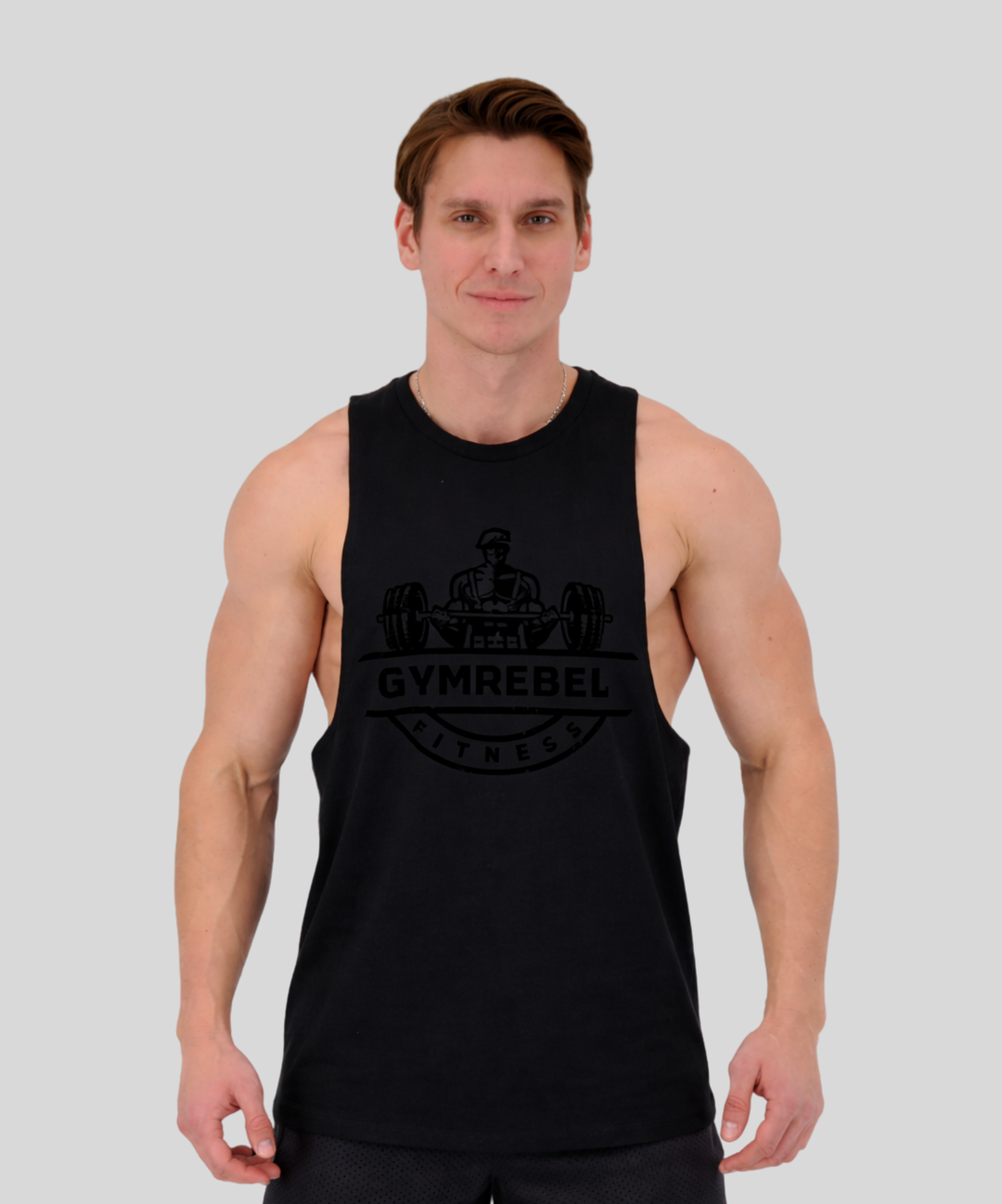 Black | Classic Arm Tank (180GSM) | Front