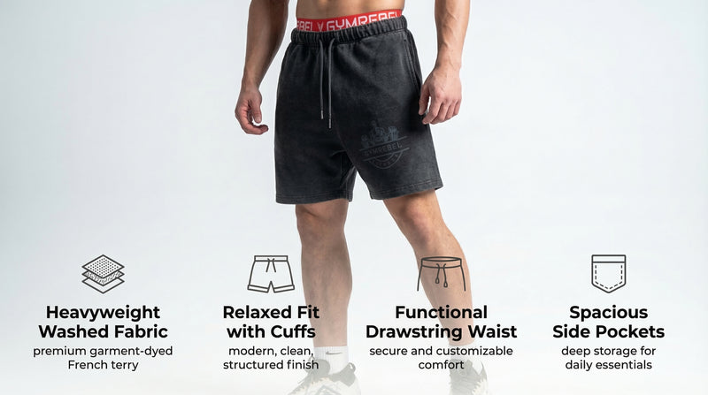 Washed-off SweatShorts feature 1 mobile