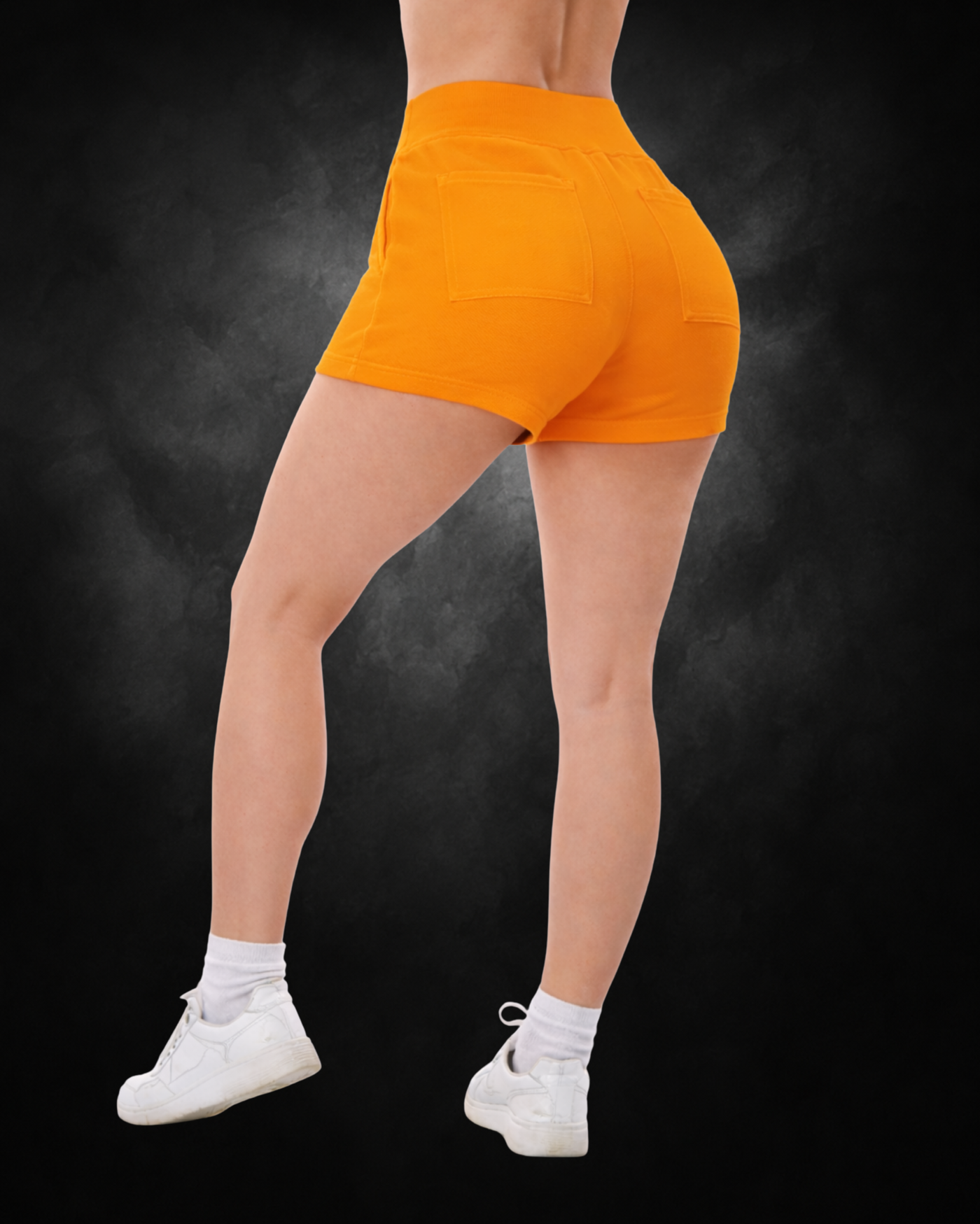 orange | comfort daily shorts | back