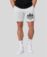 Grey | Gym Shorts 8’ (350GSM) | Front