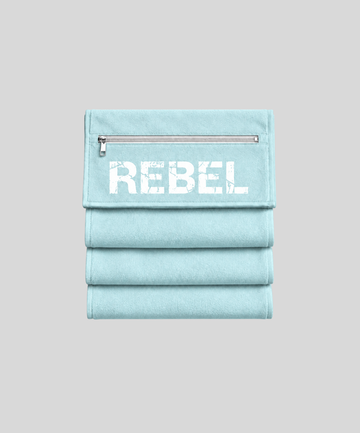 baby blue | REBEL GYM TOWEL | front
