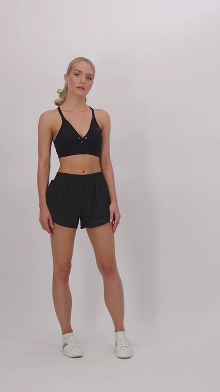 Buttoned Whisper Bra & Shorts Set video